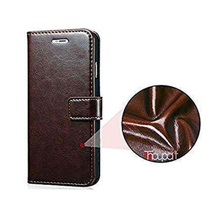 Pinaaki Enterprises Redmi Note 8 Flip Case | Premium Leather Finish | with Card Pockets | Wallet Stand |Complete Protection Flip Cover for Redmi Note 8 - Coffee 3