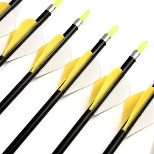 Linkwin Camo Series Hunting Carbon Arrows 30 inch Spine 300 340 400 500 for Compound Bow Recurve Bow Hunting or Practicing Archery (Combat camo, 500 Spine 30 inch) 3