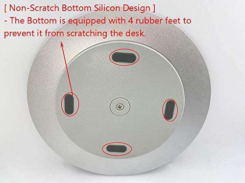 hokistudio 360° Aluminum Rotation Monitor Swivel Stand for Apple iMac All in one Computer Dock Laptop Screen Base Disply Rotating Mount 5