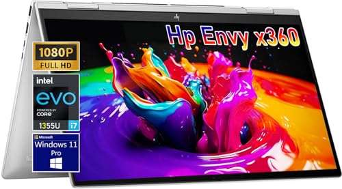 HP - Envy 2-in-1 Laptop - 15.6" Full HD Touch-Screen - Intel Evo Core i7-1355U - 16GB Memory - 1TB SSD -Thunderbolt 4 – Long Battery Life – Windows 11 Pro - W/Clean Cloth 1