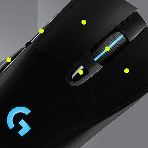 Logitech G703 Lightspeed Pro-Grade Wireless Gaming Mouse, 16,000 DPI, RGB, Adjustable Weights, 6 Programmable Buttons, On-Board Memory, Long Battery Life, PC/Mac - Black (German Packaging) 4