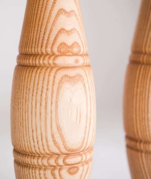 Hashco Indian Natural Wood Clubs Meel Mugdar Clubbell Karla Katai Gada Wooden (1 kg pair, Natural) 6