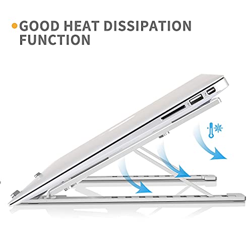 BY4U Foldable Tabletop Laptop Stand Holder with Adjustable Height Compatible for 7-17 inches Laptops 4