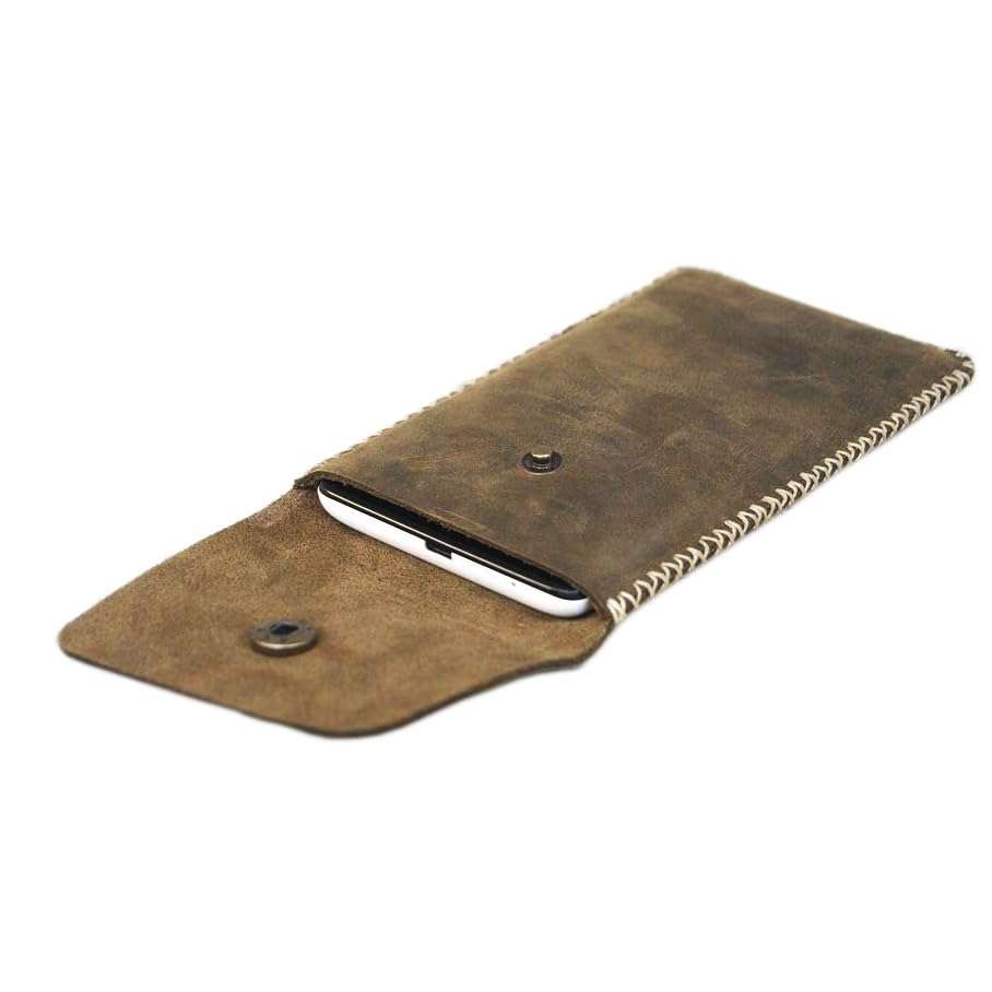 Personalized Custom Handmade Genuine Leather Mobile Phone Cases and Protective Bags 1