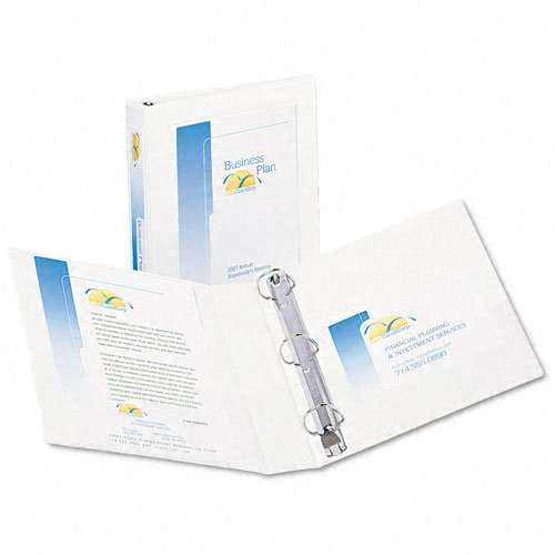 Avery : Framed Presentation EZD Locking View Binder, 1-1/2in Capacity, White -:- Sold as 2 Packs of - 1 - / - Total of 2 Each 4