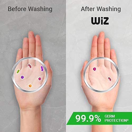 wiz LIQUID SOAP pH-Balance Moisturizing Hand Wash with Refreshing Fragrance, 180ml Refill Pouch (Fragrances Lavender, Green Apple, Lemon, Creme, Bouquet, Orange, Blossom, Cherry & Peach) -Pack of 15 5