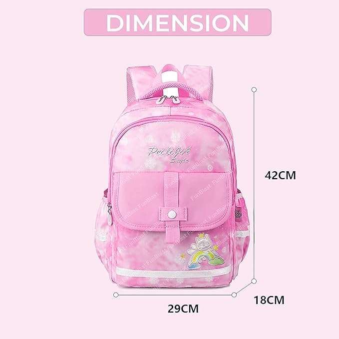 EXOMOON Unicorn Backpack for Children - School Bag for Student, School and College Bags, Lightweight Large Capacity Bag for Boys and Girls, Travel Bag, Picnic Bag 3