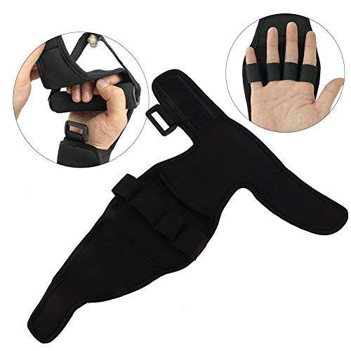 ZJchao Finger Orthotics Gloves, Auxiliary Fixed Gloves Hand Fingers Rehabilitation Accessories Weightlifting Training Support Straps Weight Lifting Hook 5