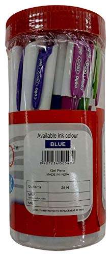 Cello Deco Gel Pen - Blue, 25 count Jar 2
