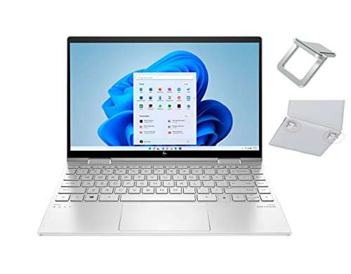 HP Envy X360 2-in-1 13.3" FHD OLED Touch-Screen Laptop | 11th Generation Intel Core i7-1195G7 | 8GB RAM | 1TB SSD | Backlit Keyboard | Fingerprint | Windows 11 Home | with Laptop Stand Bundle 2