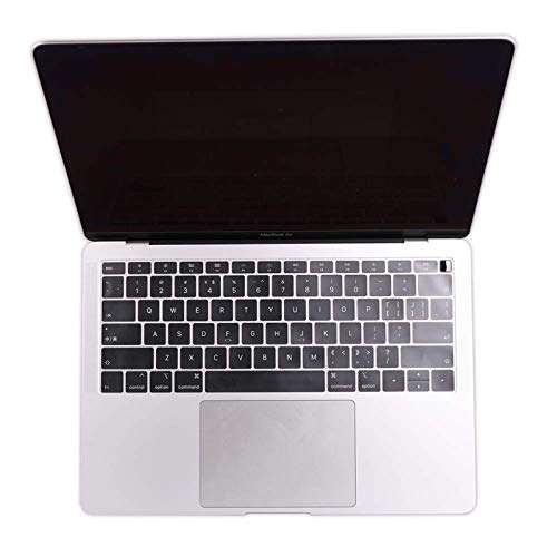 MXVOLT ultra thin keyboard cover protector soft TPU skin compatible for macbook air 13 inch (with retina display and touch ID,2018 newest release model A1932), clear 5