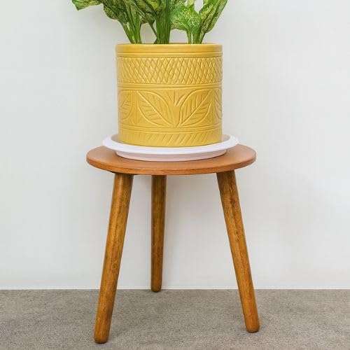 WOOYNEX WOODEN Multifunctional Plant Stand - Modern Home Decor, Wood Planter Holder for Flower Pots, For Living Room Bedroom Balcony Indoor and Outdoor - Kids Stool-(Natural) 4