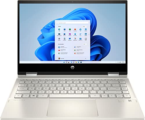 HP Pavilion x360 2-in-1 14" FHD Touchscreen Laptop, Intel Core i5-1135G7, 16GB RAM, 1TB PCIe SSD, Fingerprint Reader, Iris Xe Graphics, HD Webcam, Win 11, Warm Gold, 32GB Hotface USB Card 3