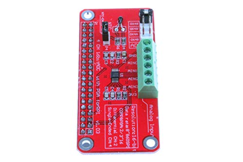 NOYITO 4-Channel 16-Bit ADC with PGA for RPI Raspberry PI 16 Bits I2C ADS1115 Module ADC 4 Channel for Raspberry Pi 3 2 Model B B+ 2