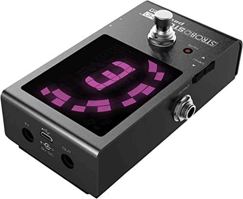 Peterson Tuners SS-HD StroboStomp Bundle HD Guitar & Bass Pedal w/ 12x Picks & Liquid Audio Polishing Cloth True Strobe 0.1 Cent Accuracy 4