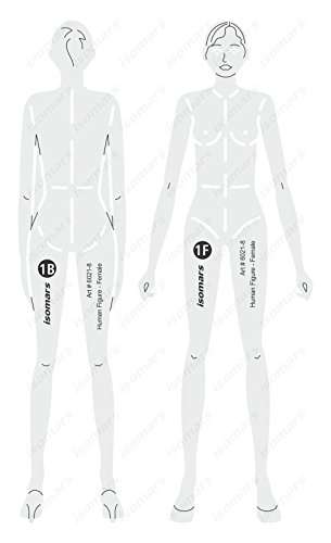 Isomars Female Human Figure Drafting and Design Template 1
