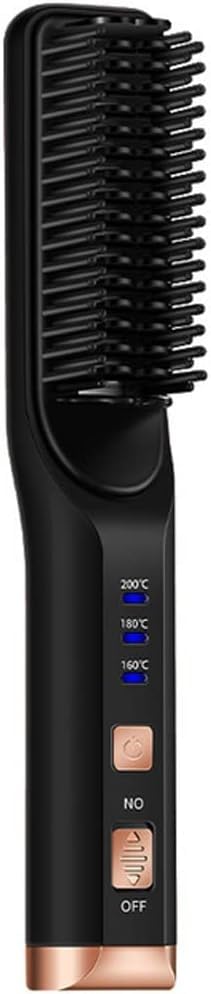 NANZU Heating Straight Hair Brush Fast Styling Portable Hair Flat Irons Straightening Comb USB Rechargebattery 1