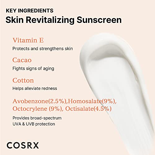 COSRX Daily Spf 50 Vitamin E Sunscreen - Uva/Uvb Protection, Lightweight, No White Cast, Semi Matte Finish, Sebum Balancing, Reef Friendly - All 4