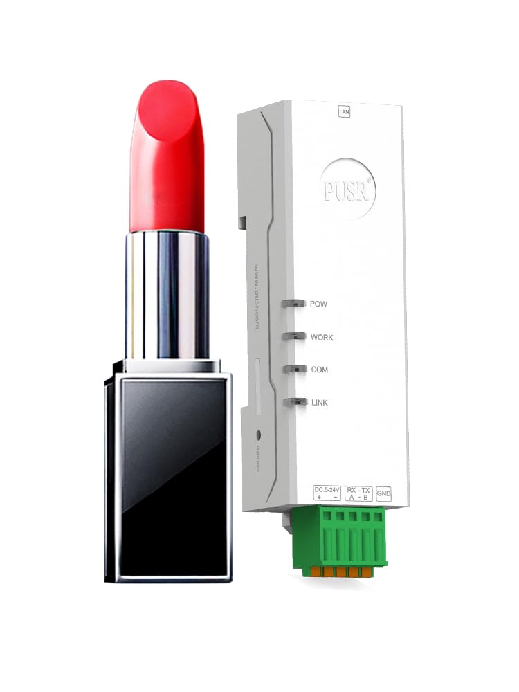 PUSR Din Rail Tiny Size RS232 to Ethernet Converter Serial Device Server Modbus Gateway Modbus RTU to Modbus TCP at Command Built-in webpage USR-DR132 1