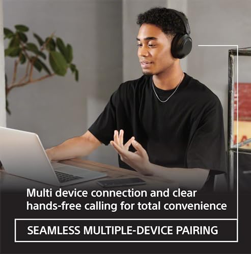 Sony WH-XB910N Extra BASS Noise Cancellation Headphones Wireless Bluetooth Over The Ear Headset with Mic, Alexa Voice Control, Google Fast Pair, AUX & Swift Pair, 30Hrs Battery Life (2022 Model)-Blue 4