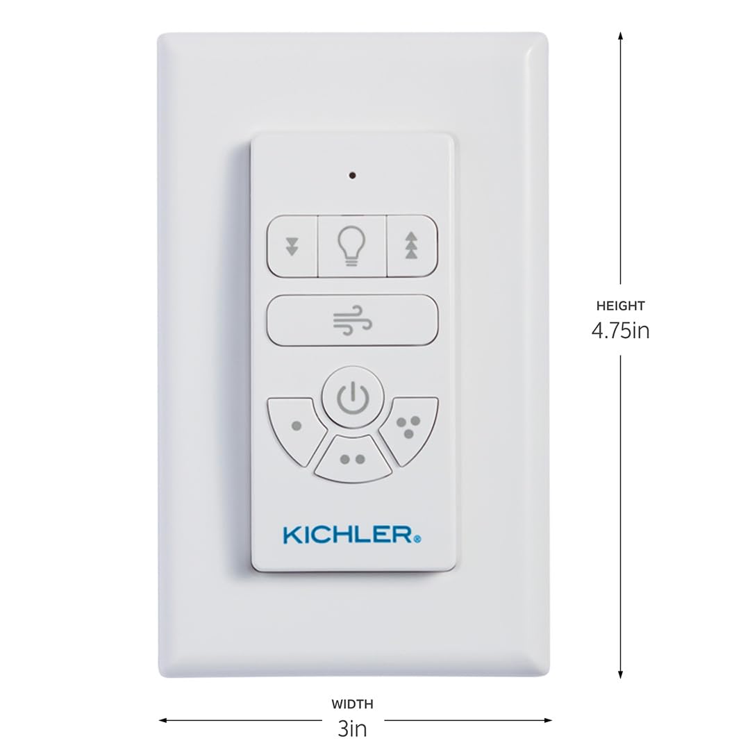 AC Standard Limited Function Handheld Remote Control, Modern, Slim Design, 3 Speed Settings, Breeze Mode, 370125 3