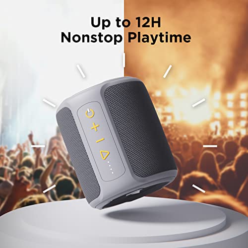 boAt Stone 352 Bluetooth Speaker with 10W RMS Stereo Sound, IPX7 Water Resistance, TWS Feature, Up to 12H Total Playtime, Multi-Compatibility Modes(Groovy Grey) 4