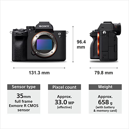 Sony Alpha ILCE-7M4K Full-Frame Hybrid Camera 33MP Interchangeable-Lens Mirrorless Camera with 28-70mm Digital Zoom Lens (4K 60P Video Recording, Real-Time Eye AF for Humans, Birds, Animals) - Black 3