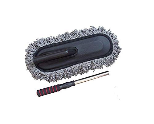 AUTONEST Microfiber Flexible Car Cleaning Duster Car Wash Dust Wax Mop Car Washing Brush (Grey) for Hyundai Verna Fluidic 4