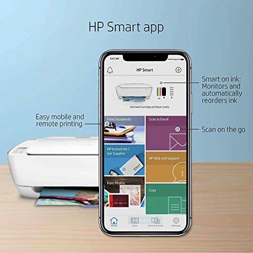 HP DeskJet 3630 Color Inkjet All-in-One Wireless Printer, Scan and Copy, Works with HP Smart app, F5S57A (Renewed) 2