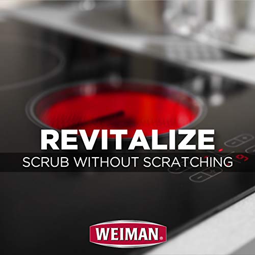 Weiman Cook Top Scrubbing Pads – Gently Clean and Remove Burned-on Food from All Smooth Top and Glass Cooktop Ranges, 3 reusable pads 5