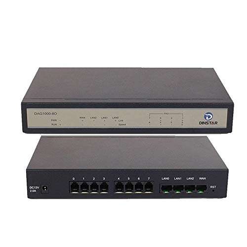 Dinstar DAG1000-8O FXO Analog VoIP Gateway Simple Operation 1