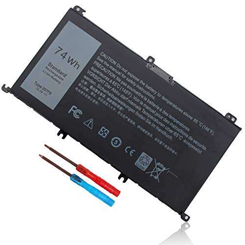 74Wh Type 357F9 71JF4 Laptop Battery for Dell Inspiron 15 7000 Gaming 7559 7557 7567 7566 7759 i7559 15 5576 5577 INS15PD Series 15-7559 071JF4 P57F P65F P65F001 0GFJ6 0357F9 11.1V 11.4V Battery 1