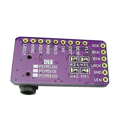 HiLetgo PCM5102 I2S IIS Lossless Digital Audio DAC Decoder Module Stereo DAC Digital-to-Analog Converter Voice Module for Arduino Raspberry Pi 4