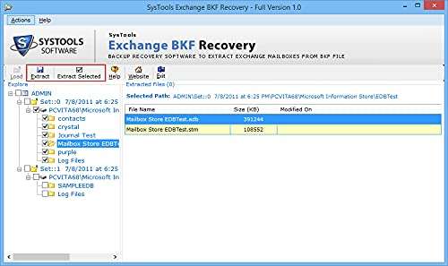 SysTools Exchange BKF Recovery (Email Delivery-No CD) 4