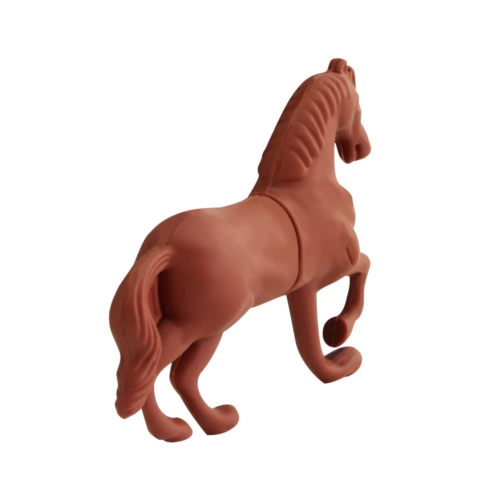 128GB USB Flash Drive, Cute Horse Shaped Thumb Drive, Novelty USB Stick for Data Storage and Backup, Funny Flash Drive for PC/Tablets/Mac/Laptop-Maroon 6