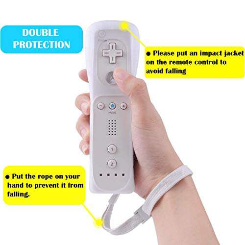 SIBIONO - Wii remote motion plus controller (2 Packs) for Nintendo Wii&Wii U Video Game Gamepads. (White) 5