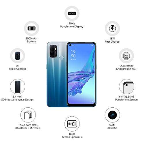 OPPO A53 (Fancy Blue, 4GB RAM, 64GB Storage) 3