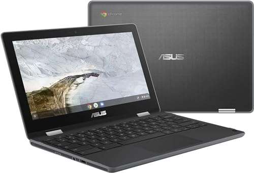 ASUS Chromebook Flip C214MA-YS02T 11.6” Ruggedized and Water Resistant Chromebook, 360 Touchscreen Convertible, Intel N4000, 4GB DDR4 RAM, 32GB Storage, Mil STD design, Chrome OS, Black 2