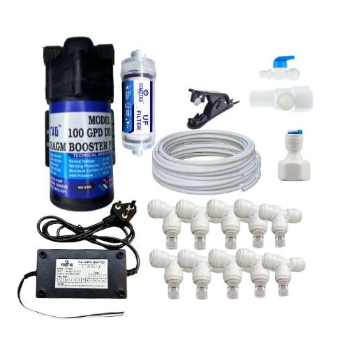 Mist Cooling Fogger kit with 25meter 10nozzeL Motor for Home/Mist Cooling System for Home Dairy Farm 100 L Hose-end Sprayer 1