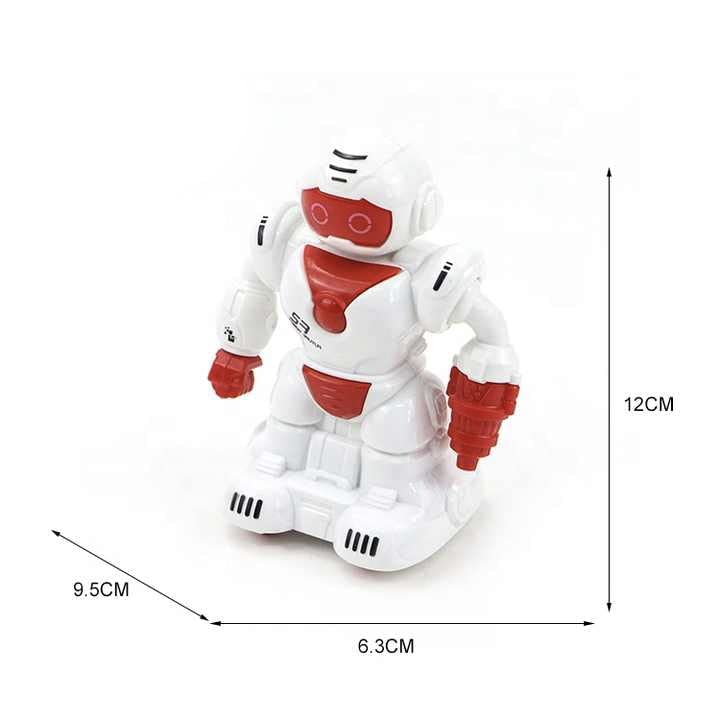 Safaira Pull Back Robot, Movable Arm, Neck Toy Robot, Set of 2 3