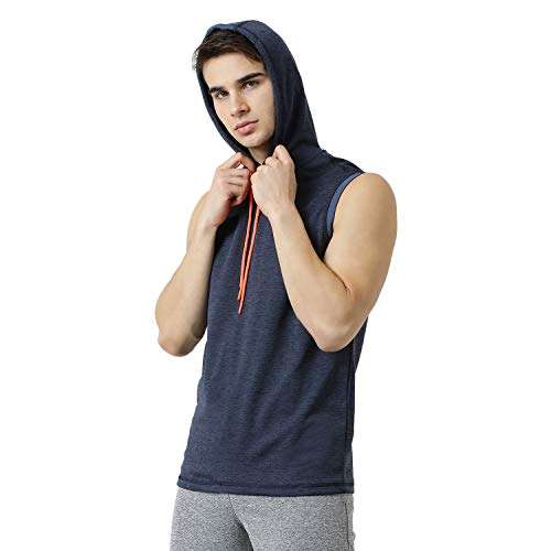 ROCK.IT Men's Plain Active Base Layer Shirt (2190100401-1_Navy 44) 4