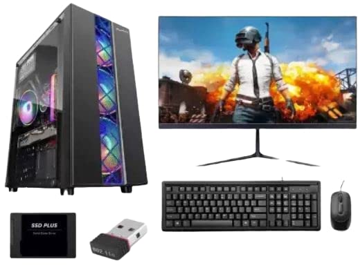 TECH- Assemblers All in One Desktop Available Monitor Keyboard, Mouse, SSD Card Computer Accessories 1