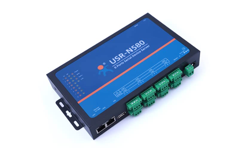 Lubeby Smart USR-N580 8 Channels MQTT Modbus Gateway RS485 Serial to TCP/IP Ethernet Device Server Converter 2