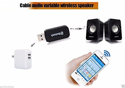 Car Bluetooth Wireless Adapter 3.5mm Jack Aux Cable car Bluetooth Audio Receiver with Earphone Hands-Free USB, Led, FM Transmitter, Gadgets, Charger, Music Receiver, Phone Receiver, by R.S.Studd 3