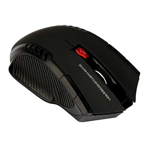 2.4GHz Wireless Optical Mouse Game Mice with USB Receiver Mause for PC Office Laptops (Black) 6