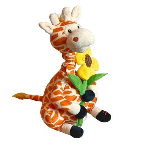 Cuddle Barn - Gerry | Giraffe Animated Stuffed Animal Plush, Neck Grows and Sings Your Love Lifts Me Higher 12 inches 6