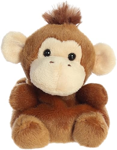 Aurora® Adorable Palm Pals™ Boomer Monkey™ Stuffed Animal - Pocket-Sized Play - Collectable Fun - Brown 5 Inches