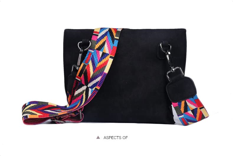 Aeoss Women's Messenger Bag Crossbody Bags for Girls Shoulder Bags Women's (Black) 3