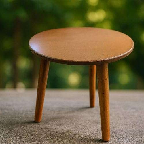 WOOYNEX WOODEN Multifunctional Plant Stand - Modern Home Decor, Wood Planter Holder for Flower Pots, For Living Room Bedroom Balcony Indoor and Outdoor - Kids Stool-(Natural) 3