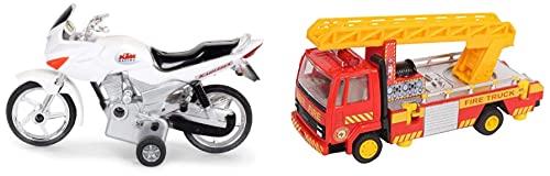 Centy Toys Karizma Bike (Colors May Vary) & Fire Ladder Truck, Yellow 1